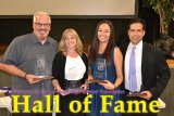 Latest LHS Hall of Fame inductees (left to right) Jerry Pierce, Deneen Pereira Guss, Mandy Broaddus, and Marc Raygoza.